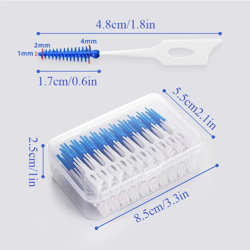 Cepillos interdentales de silicona – 200 uds.